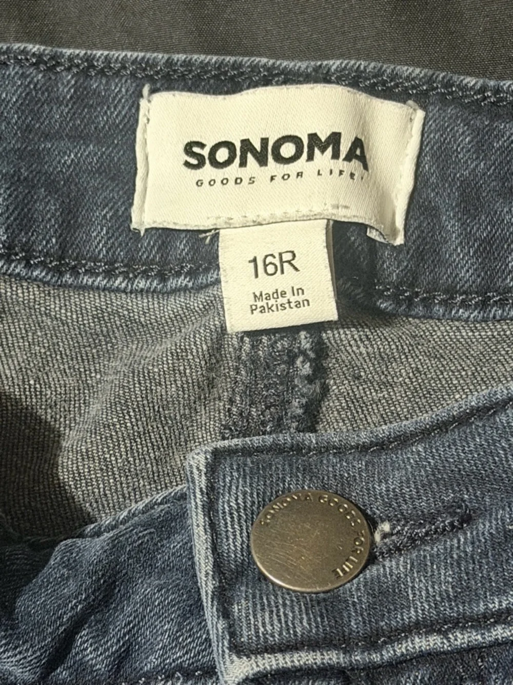 Sonoma Men's Slim Straight Dark Blue Jeans